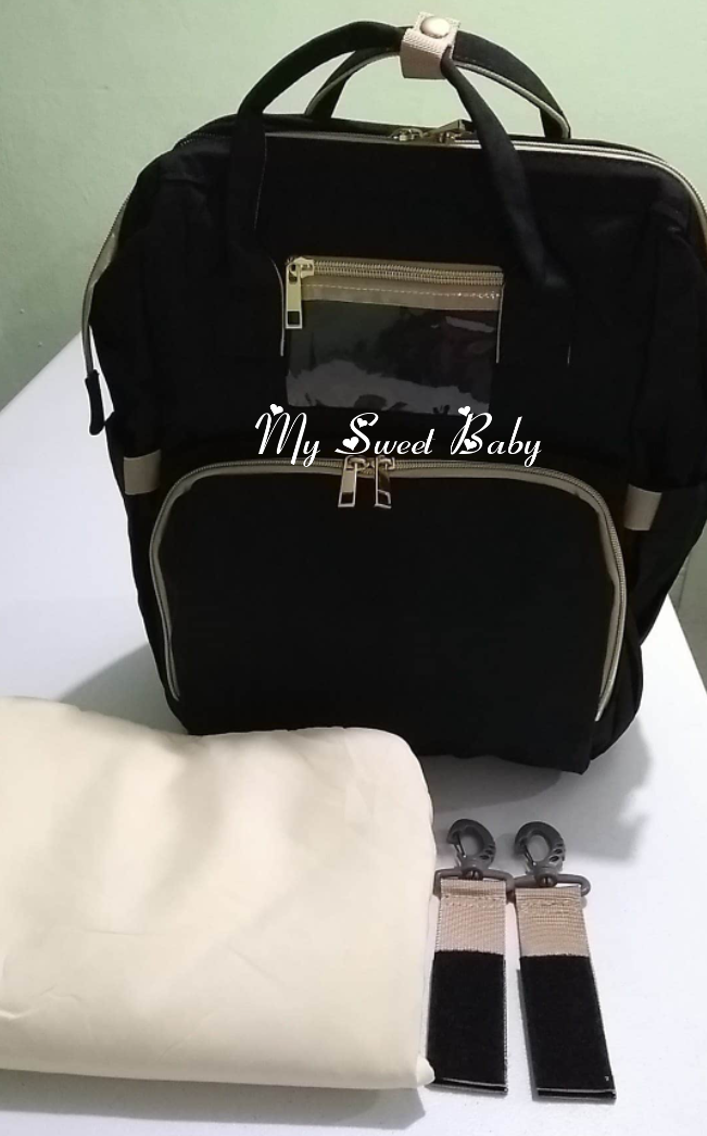 Baby Bed Backpack (Bulto de pañales cama plegable)